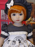 World Traveler - dress, hat, tights & shoes for Little Darling Doll or 33cm BJD
