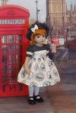 World Traveler - dress, hat, tights & shoes for Little Darling Doll or 33cm BJD