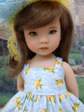 Yellow Rose - dress, hat, tights & shoes for Little Darling Doll or 33cm BJD