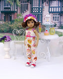 Yummy Cupcakes - romper, hat, socks & shoes for Little Darling Doll or 33cm BJD